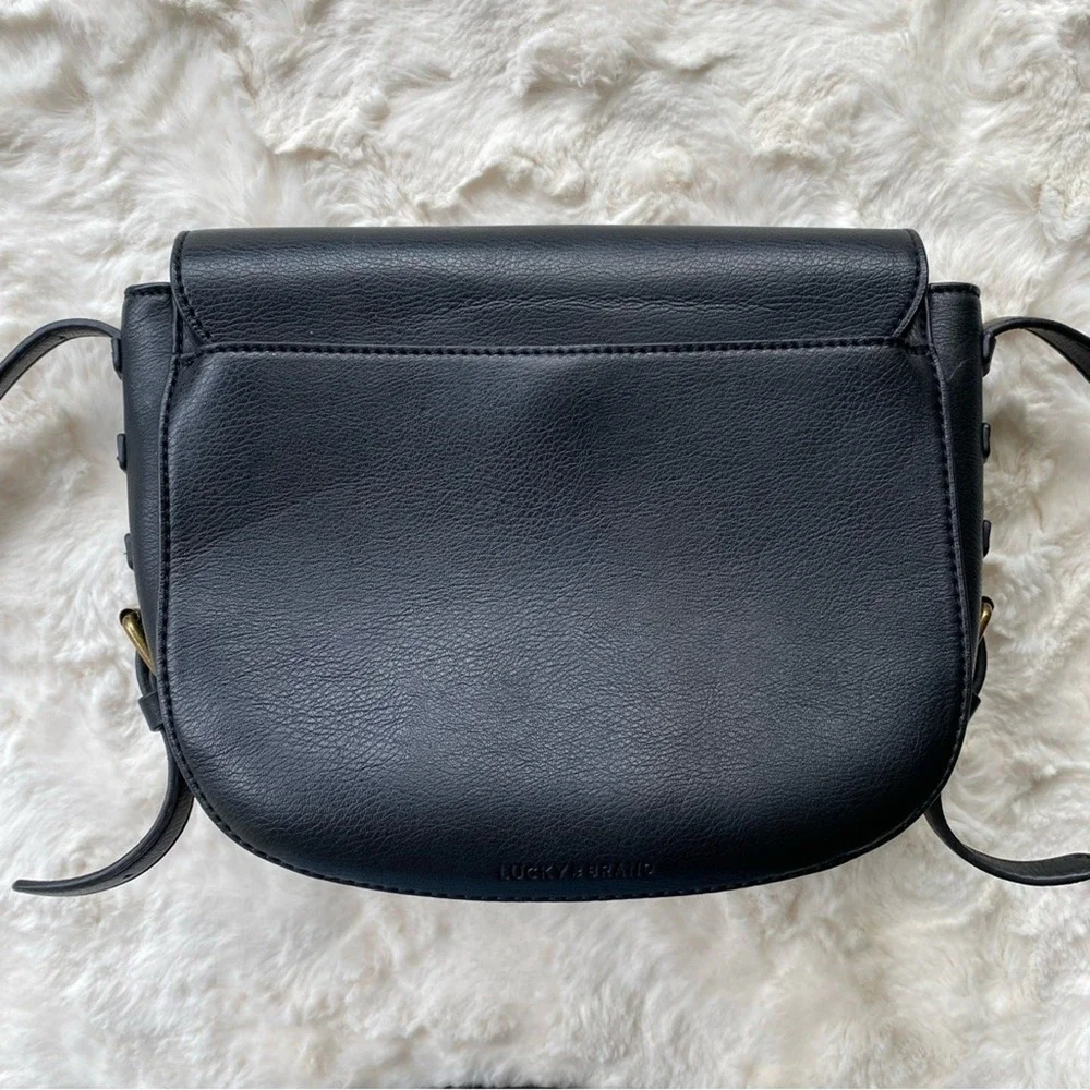 Lucky Brand‎ Women's Harley Crossbody Purse Bag Black Boho Casual Classic